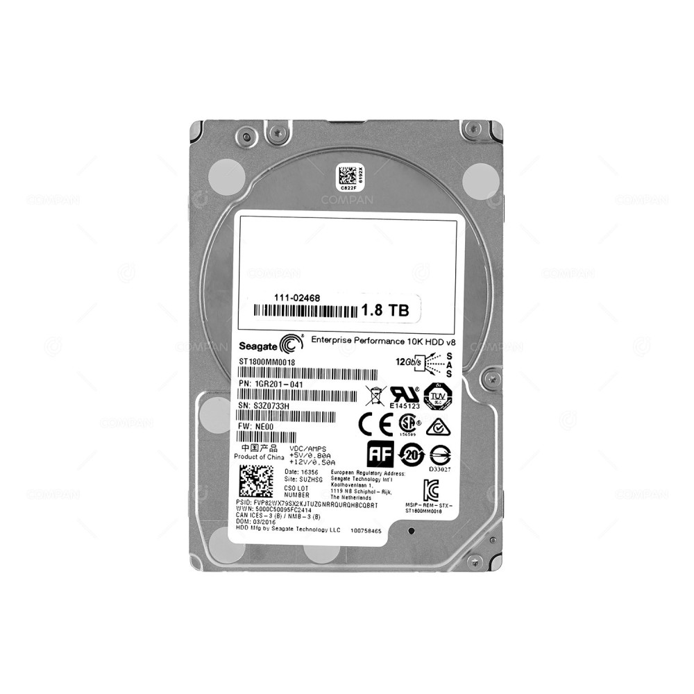 ST1800MM0018 SEAGATE HDD 1.8TB 10K SAS 12G 2.5" SFF FOR DELL SERVERS